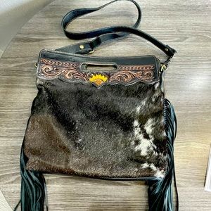 SOLD Cowhide Myra Crossbody Bag